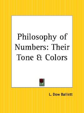 portada philosophy of numbers: their tone and colors (en Inglés)