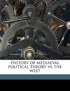 portada history of mediaeval political theory in the west (en Inglés)