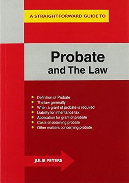 portada Straightforward Guide To The Probate And The Law (Straightforward Guides)