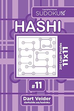 portada Sudoku Hashi - 200 Logic Puzzles 11X11 (Volume 11) (en Inglés)