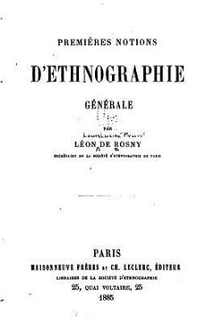portada Premières Notions d'Ethnographie Générale (en Francés)