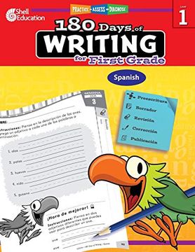 portada 180 Days of Writing for First Grade (Spanish): Practice, Assess, Diagnose (180 Days of Practice) (in Spanish)
