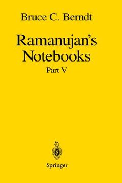 portada ramanujan s nots: part v (en Inglés)