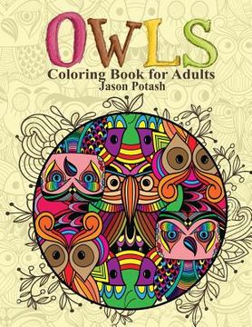 portada Owls Coloring Book For Adults (en Inglés)