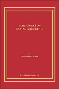 portada Maimonides on Human Perfection (in English)