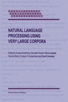 portada natural language processing using very large corpora (en Inglés)