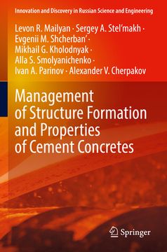 portada Management of Structure Formation and Properties of Cement Concretes (en Inglés)