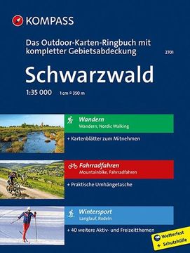 portada Kompass Outdoor-Karte Ringbuch Schwarzwald 1: 35. 000: Kompletter Gebietsabdeckung als Kartenblätter zum Mitnehmen (en Alemán)