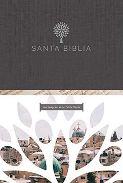 portada Santa Biblia rvr 1960 - Letra Grande, Tapa Dura Negra con Imágenes de Tierra Santa (in Spanish)