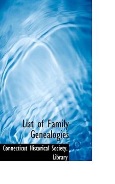portada list of family genealogies (en Inglés)