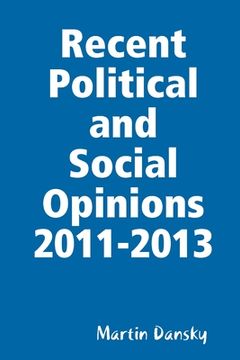 portada Recent Political and Social Opinions 2011-2013 (in English)