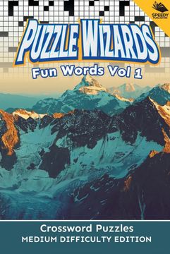 portada Puzzle Wizards fun Words vol 1: Crossword Puzzles Medium Difficulty Edition (in English)