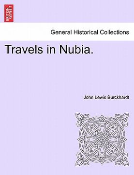 portada travels in nubia. (in English)