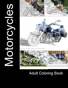 portada Motorcycles: Adult Coloring Book (in English)