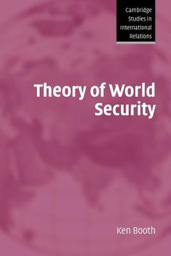portada Theory of World Security Paperback (Cambridge Studies in International Relations) (in English)
