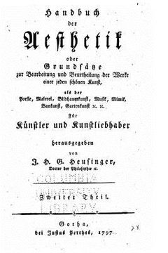 portada Handbuch der Aesthetik (en Alemán)