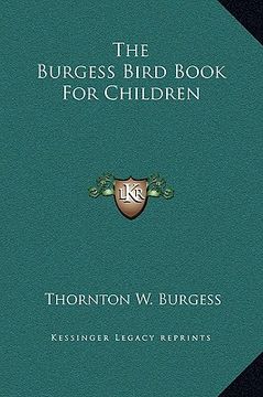 portada the burgess bird book for children (in English)