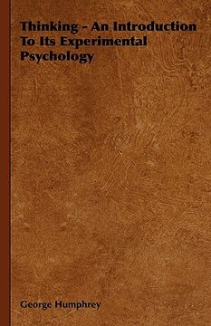 portada thinking - an introduction to its experimental psychology (en Inglés)