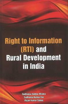 portada right to information (rti) and rural development in india (en Inglés)