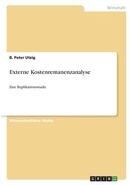 portada Externe Kostenremanenzanalyse: Eine Replikationsstudie (in German)