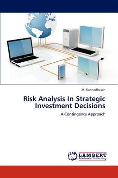 portada risk analysis in strategic investment decisions (en Inglés)