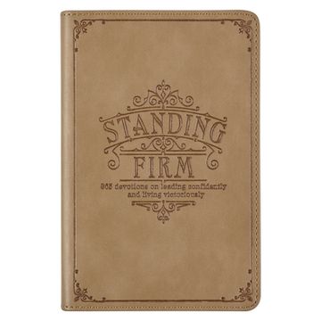 portada Standing Firm Faux Leather Devotional (en Inglés)