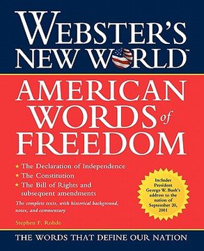 portada webster's new world american words of freedom (en Inglés)