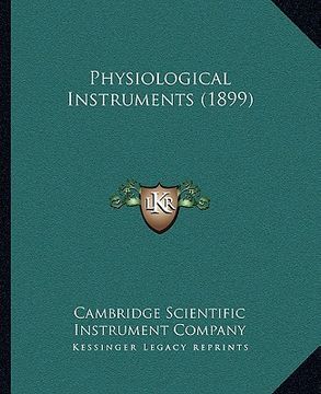 portada physiological instruments (1899) (in English)