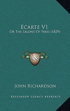 portada ecarte v1: or the salons of paris (1829) (en Inglés)