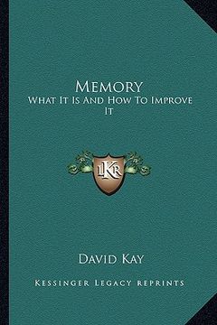 portada memory: what it is and how to improve it (en Inglés)