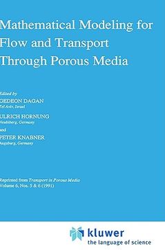 portada mathematical modeling for flow and transport through porous media (en Inglés)