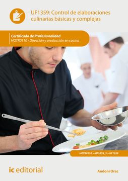 portada Control de Elaboraciones Culinarias Básicas y Complejas. Hotr0110 - Dirección y Producción en Cocina