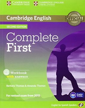 portada Complete First for Spanish Speakers Workbook with answers with Audio CD Second Edition
