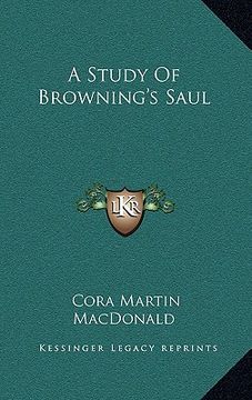 portada a study of browning's saul (in English)