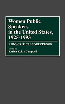 portada Women Public Speakers in the United States, 1925-1993: A Bio-Critical Sourc (en Inglés)