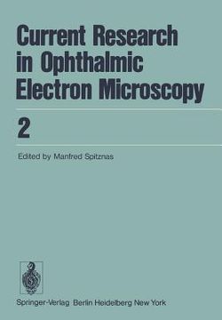 portada current research in ophthalmic electron microscopy (en Inglés)