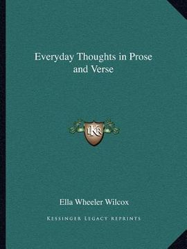 portada everyday thoughts in prose and verse (in English)