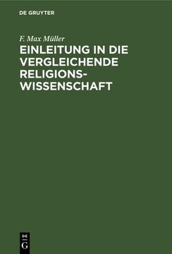 portada Einleitung in die Vergleichende Religionswissenschaft (en Alemán)