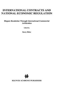 portada international contracts and national economic regulation, dispute resolution through international commercial arbitration (en Inglés)