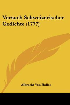 portada versuch schweizerischer gedichte (1777) (en Inglés)