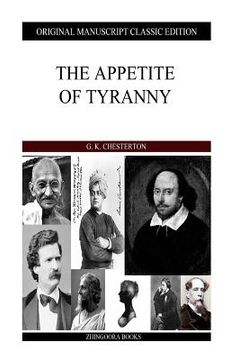 portada The Appetite Of Tyranny (en Inglés)