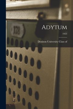 portada Adytum; 1925 (en Inglés)