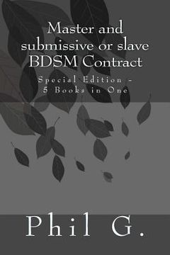 portada Master and submissive or slave BDSM Contract - Special Edition - 5 Books in One (en Inglés)