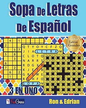 portada Sopa de Letras de Español: 3 en Uno: 1 (Volumen)