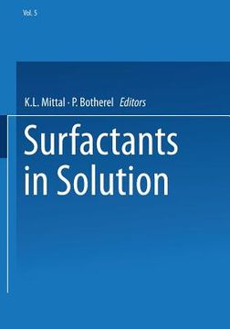 portada Surfactants in Solution: Volume 5 (in English)