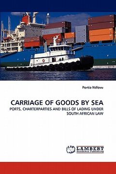 portada carriage of goods by sea