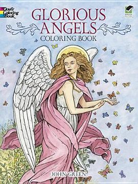 portada glorious angels coloring book