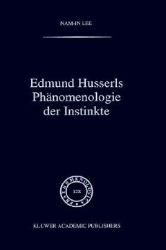 portada edmund husserls ph nomenologie der instinkte (en Inglés)