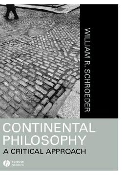 portada continental philosophy: a critical approach (in English)