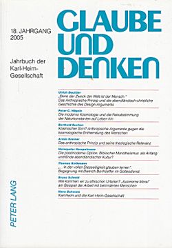 portada Glaube und Denken: Jahrbuch der Karl-Heim-Gesellschaft. 18. Jahrgang 2005(Peter Lang) (in German)